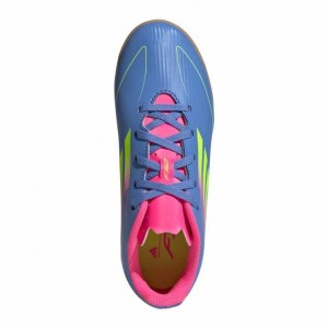 Zapatillas Futbol Sala Adidas F50 Club In Unisex  Junior Azul y Rosa