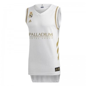 Real Madrid White Adidas Basketball T-Shirt