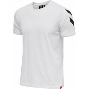 Camiseta Negra Hummel Legacy Chevron Blanca