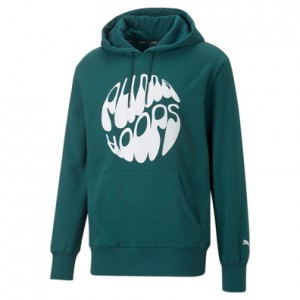 Puma Basketball Graphic Booster Hoodie "Varsity Green" Sweatshirt
